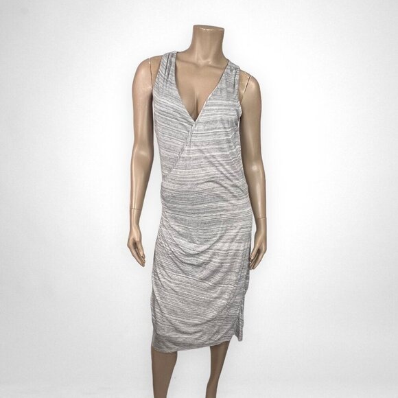 Banana Republic Dresses & Skirts - BANANA REPUBLIC Large Space Dye‎ Faux Wrap Jersey Dress Casual Summer